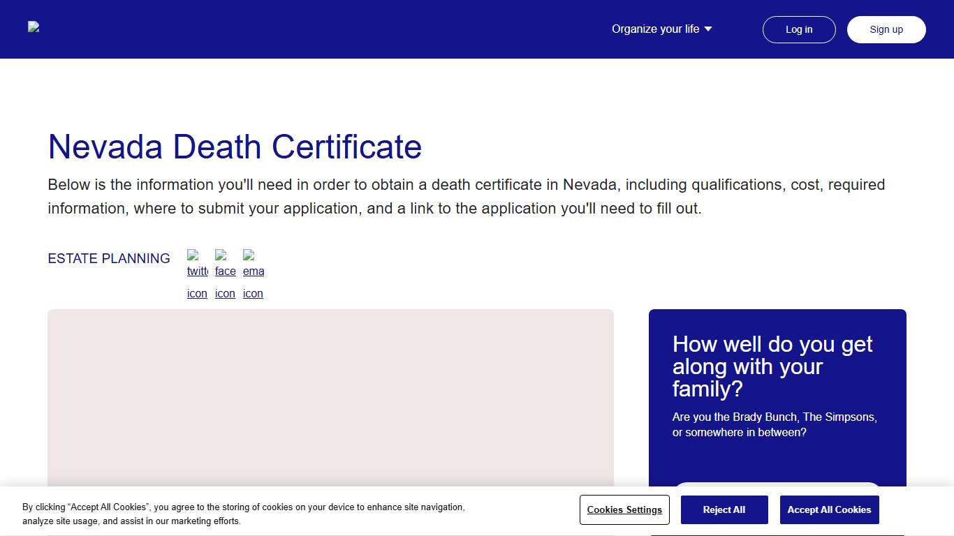 Nevada Death Certificate | Everplans